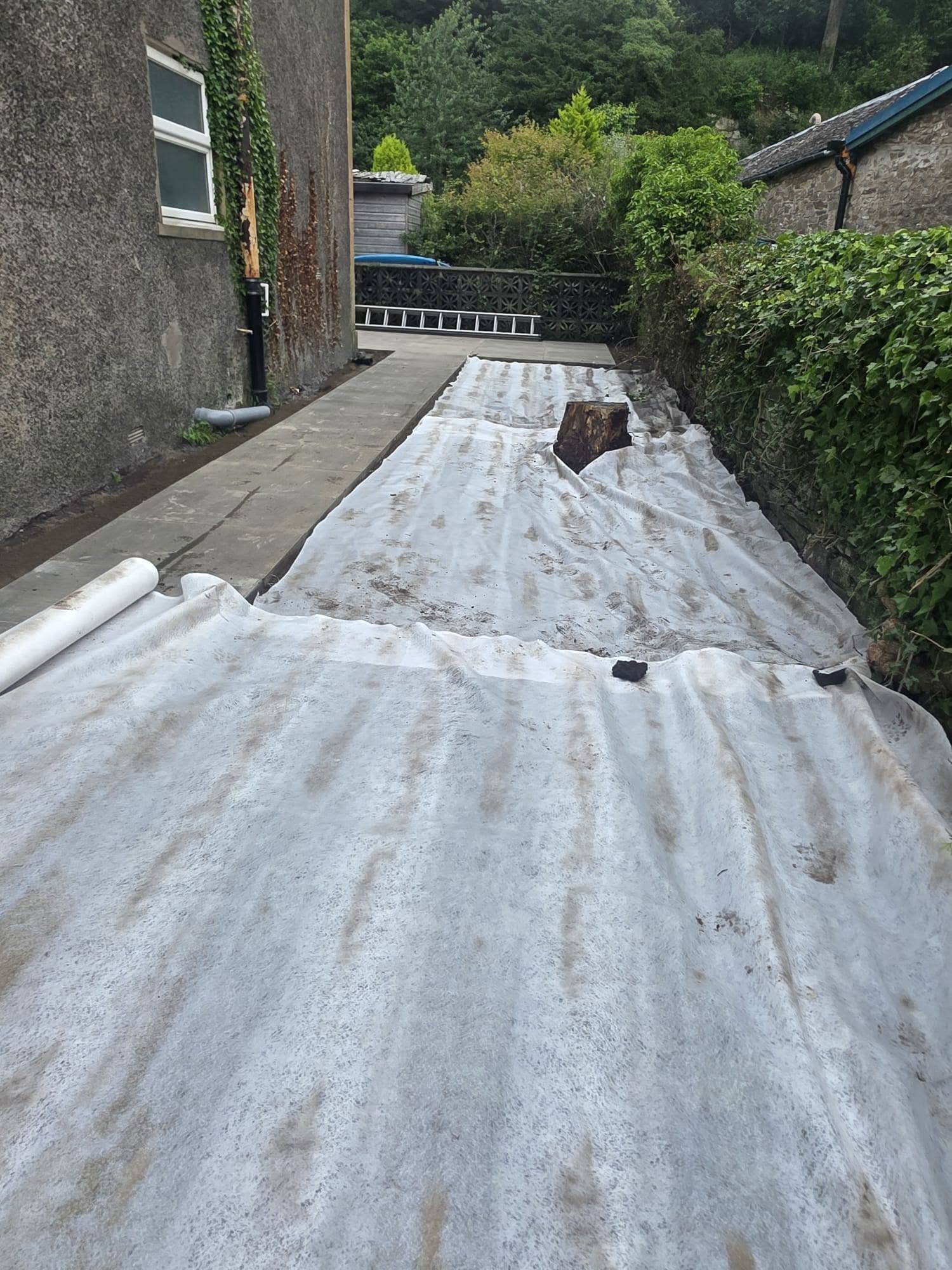 Slabbing and patio (Kilkreggan)