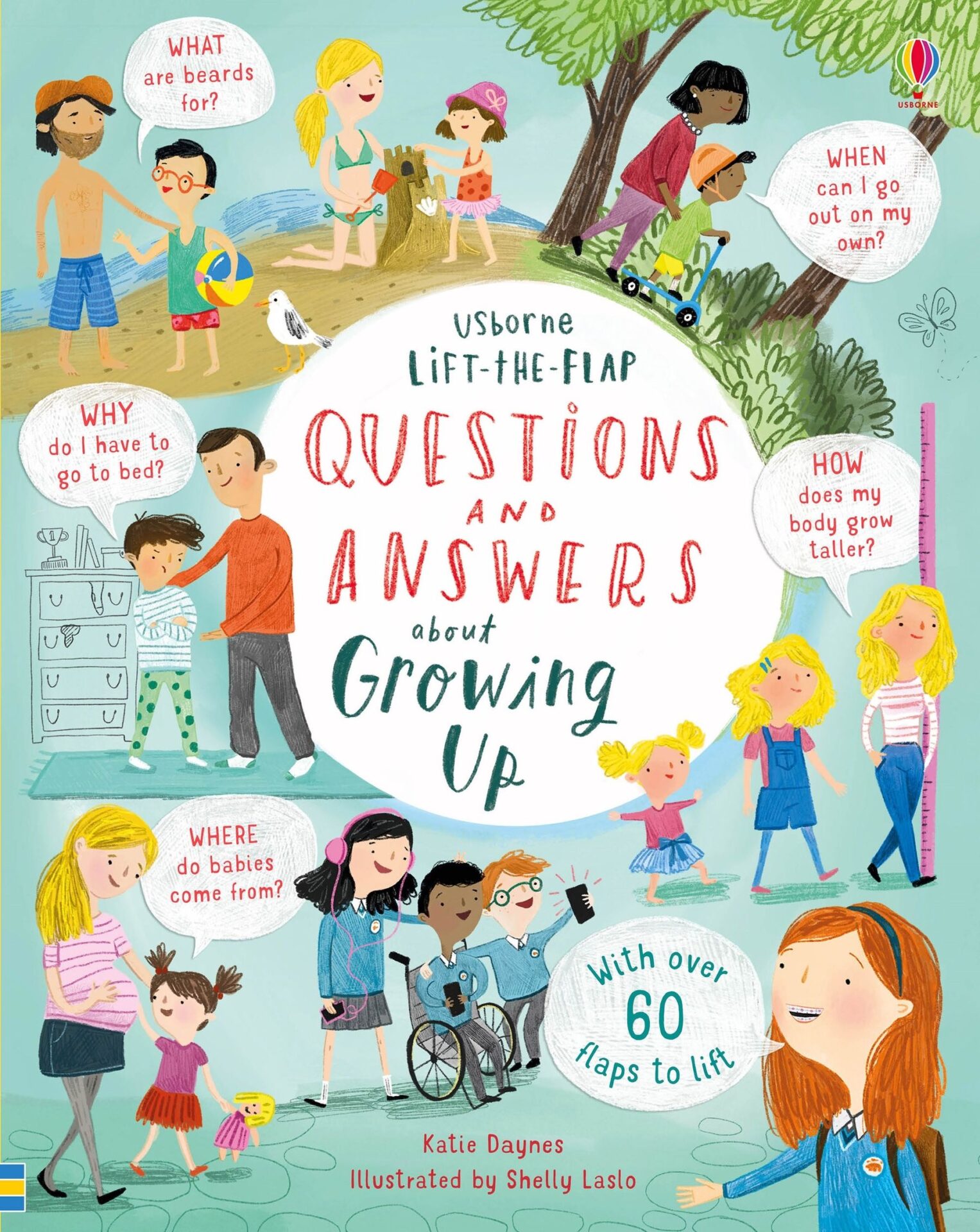 Lift-the-flap Questions and Answers about Growing Up – Прашања и одговори поврзани со растење, интерактивна книга на англиски јазик