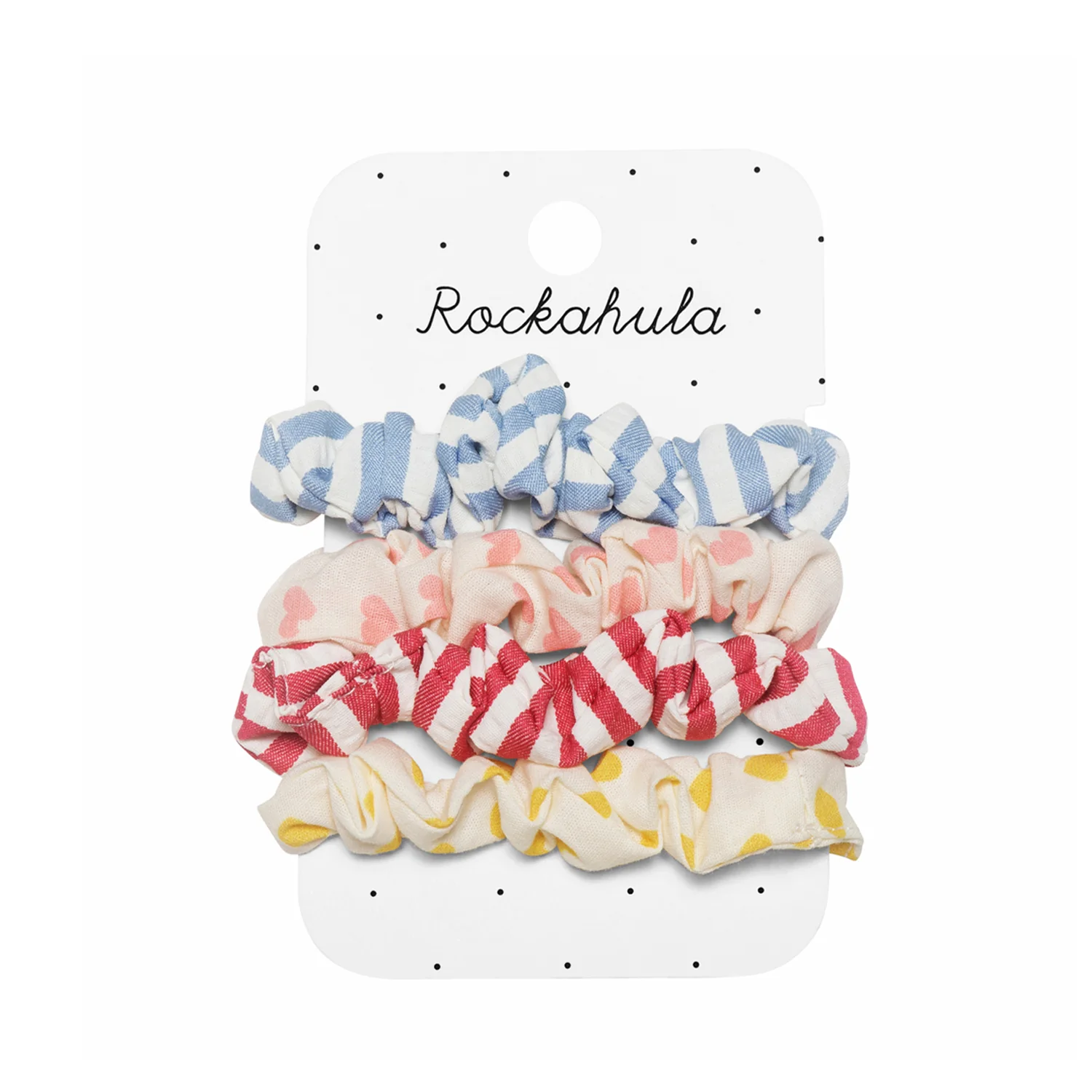 Vintage Seaside Scrunchie Set – Сет од 4 меки ретро стегачи