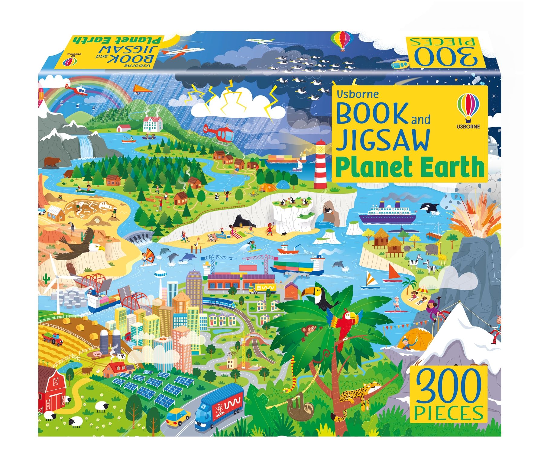 Usborne Book and Jigsaw Planet Earth – ПЛАНЕТАТА ЗЕМЈА - ПОДАРОК СЕТ ВО КУТИЈА, СЛОЖУВАЛКА И КНИГА