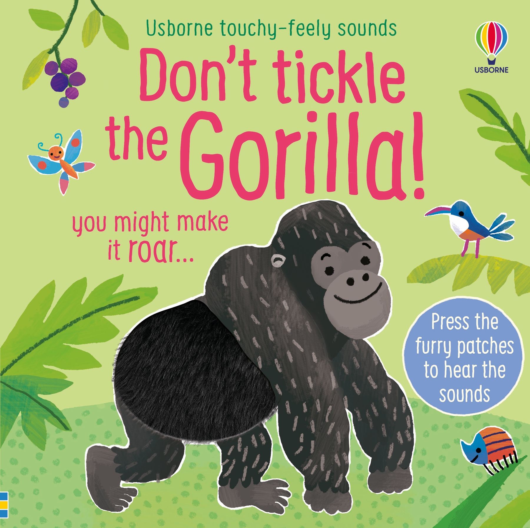 Don't Tickle the Gorilla! – Не ја скокоткајте горилата! – Звучно – сензорна книга на англиски јазик🦍🎶