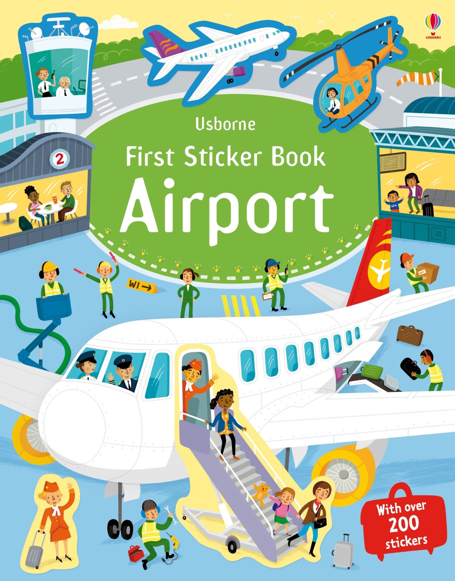 First Sticker Book Airport – На аеродром, интерактивна книга со стикери