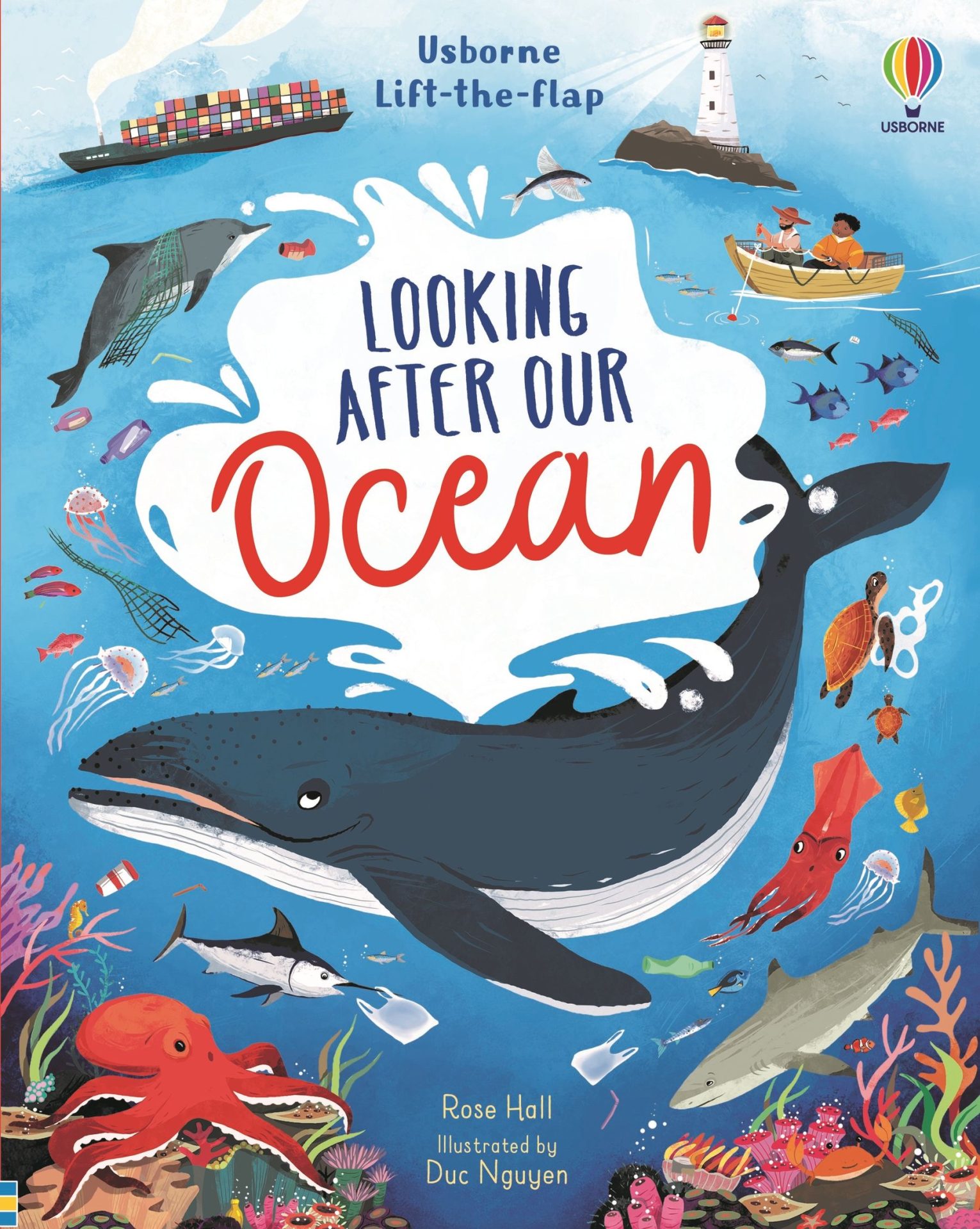Lift-the-Flap Looking After Our Ocean – Го чуваме океанот, интерактивна книга со прозоричиња