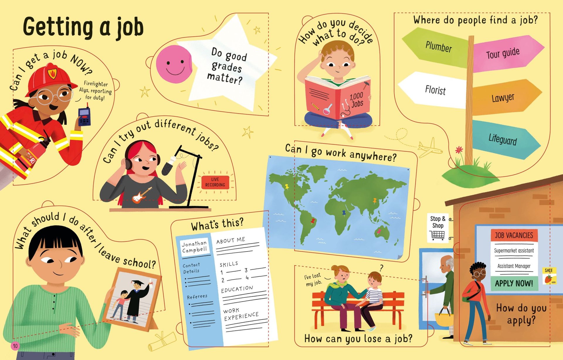 Questions and Answers about Jobs 4