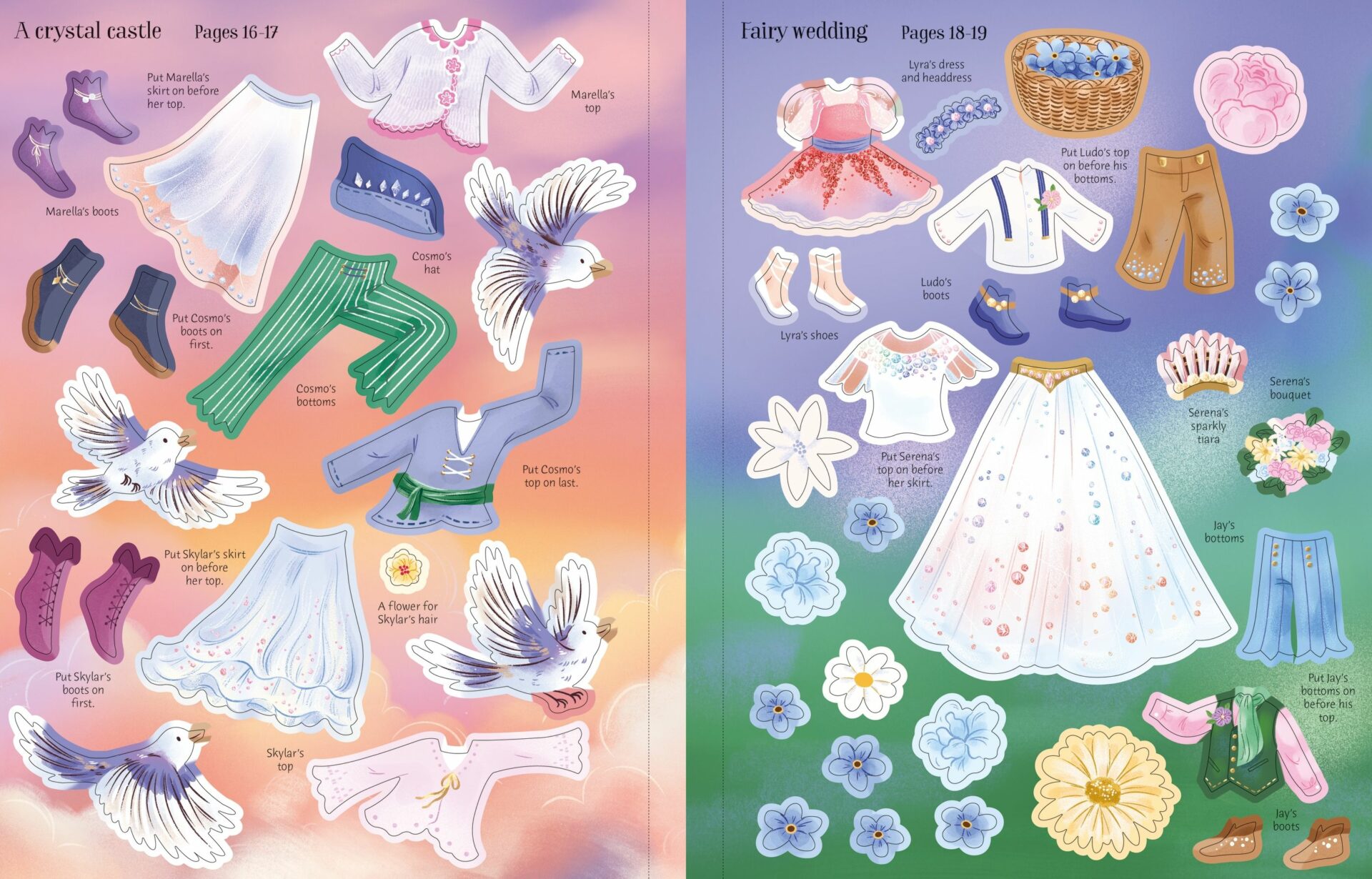 Sticker Dolly Dressing Crystal Fairies 7