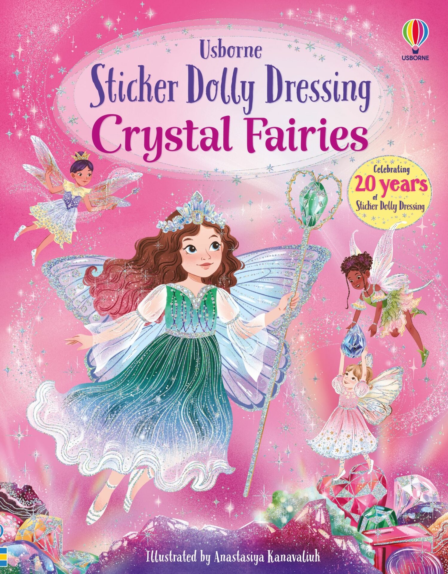 Sticker Dolly Dressing Crystal Fairies – Кристални самовили – книга со стикери