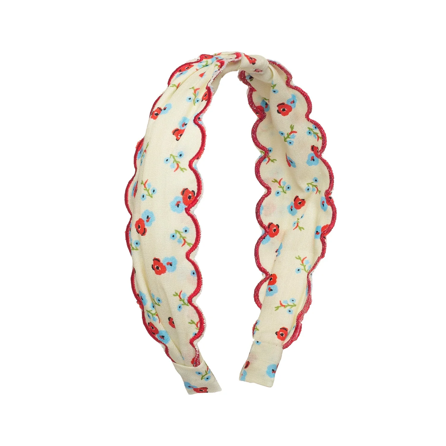 Martha Ditsy Scalloped Headband – Венче за коса со цветен дезен 🌸❤️