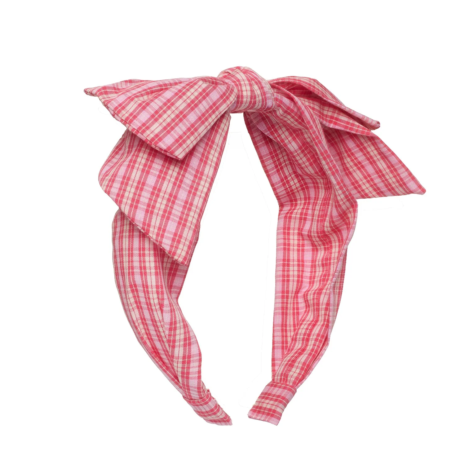 Plaid Double Bow Headband – Венче за коса со двојна машна 🎀💗